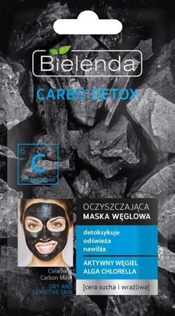 Carbo Detox || Maska oczyszczająca do cery suchej i wrażliwej
