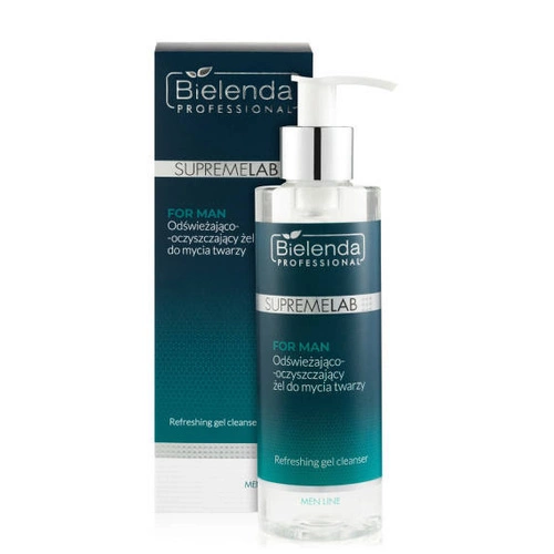 Bielenda Professional Supremelab Men Line Odświeżająco-oczyszczający żel do mycia twarzy 200 ml