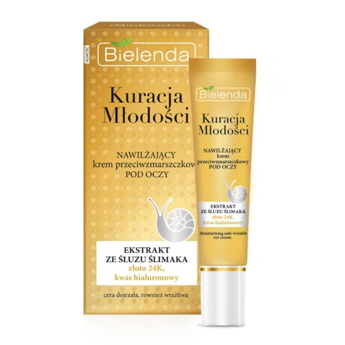 Bielenda Kuracja Młodości Nawilżający krem przeciwzmarszczkowy pod oczy  15ml
