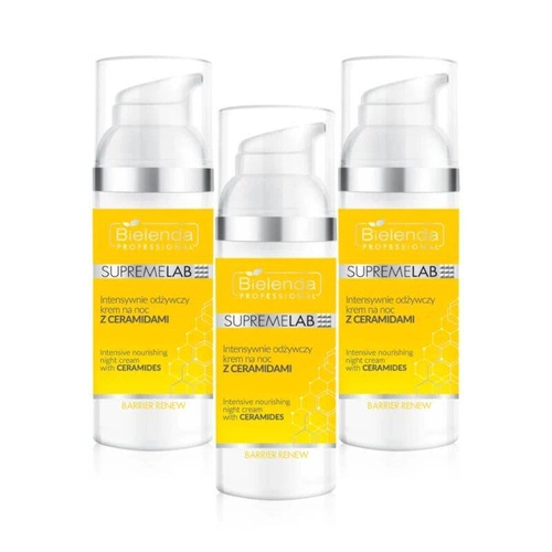 Zestaw 3x Bielenda Professional Supremelab Barrier Renew Krem na Noc z Ceramidami 50ml