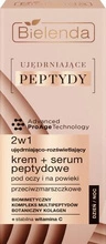 Bielenda Ujędrniające Peptydy Ujędrniająco – rozświetlający krem przeciwzmarszczkowy + serum peptydowe pod oczy i na powieki 15ml