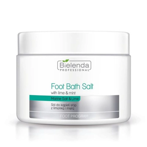 Bielenda Professional Sól do kąpieli stóp z limonką i miętą, 600 g