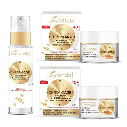 BIELENDA Chrono Age 24h Zestaw 40+ serum krem dzień i noc