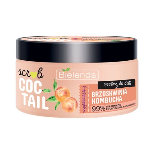 Bielenda Scrub Coctail Peeling do ciała wygładzający Brzoskwinia & Kombucha 350g