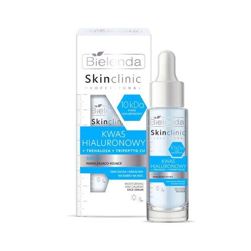 Bielenda Skin Clinic Professional Kwas Hialuronowy Serum nawilżająco-kojące na dzień i noc 30ml