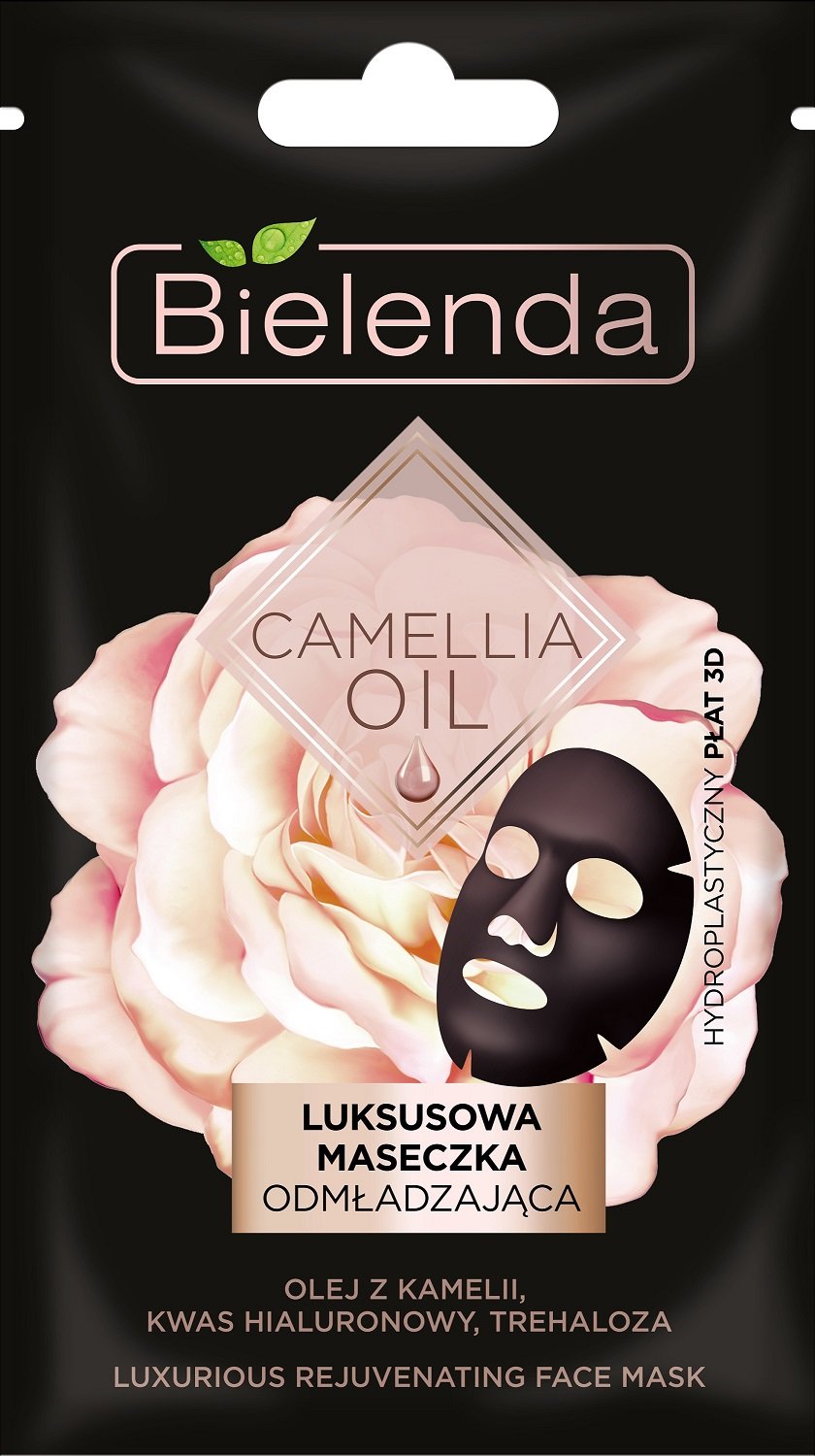 Bielenda Camellia Oil Luksusowa Maseczka odmładzająca-hydroplastyczny płat 3D  1szt